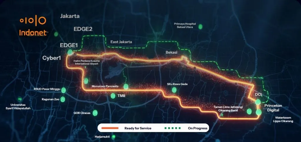 Indonet Fiber Upgrade_Setu Route Indonet Fiber Upgrade_Setu Route